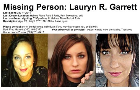 <b>Lauryn</b> Is Lost: A Disappeared Special originally aired on. . Lauryn garrett found